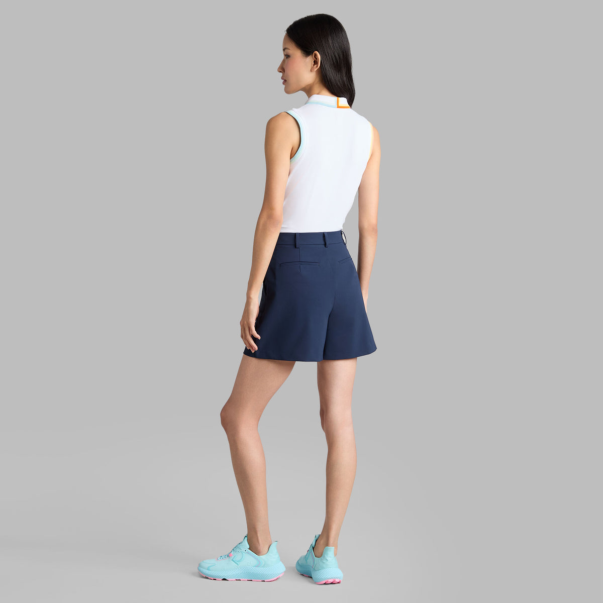 JOHNNY COLLAR RIBBED TECH SLEEVELESS POLO | G/FORE Featured