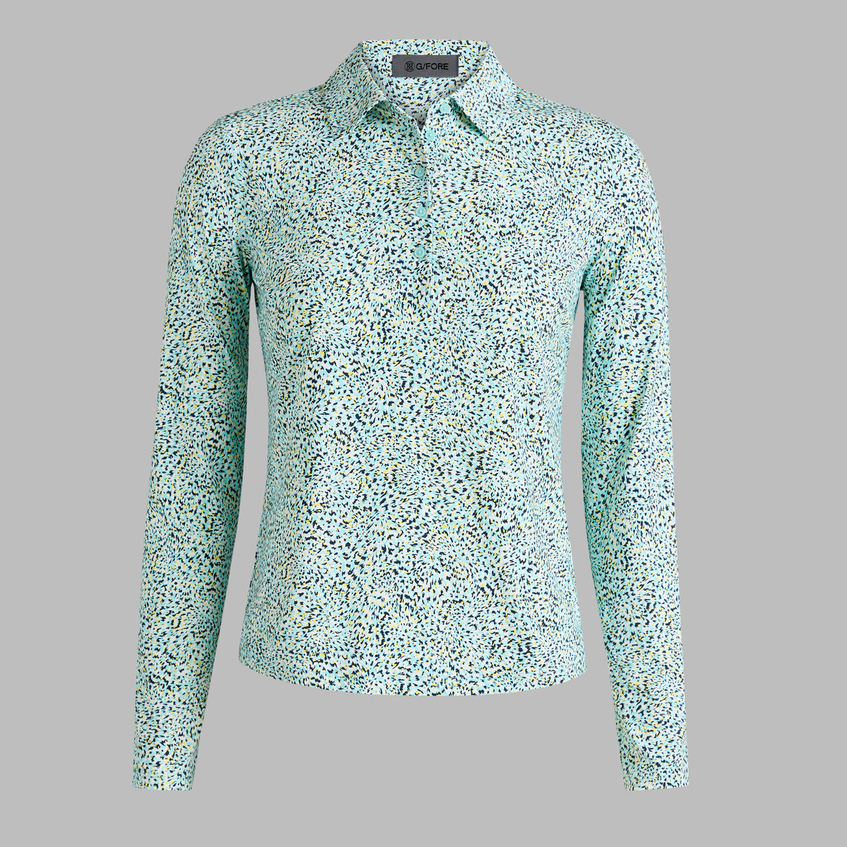 FIREWORKS SILKY TECH NYLON LONG SLEEVE POLO | G/FORE New