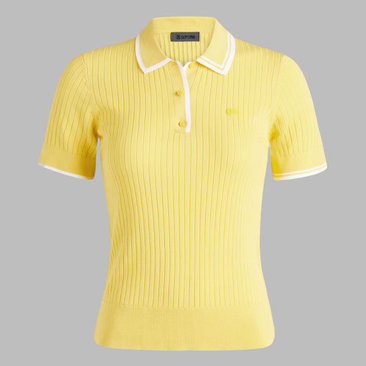 RIBBED KNIT SWEATER POLO | G/FORE Everyday