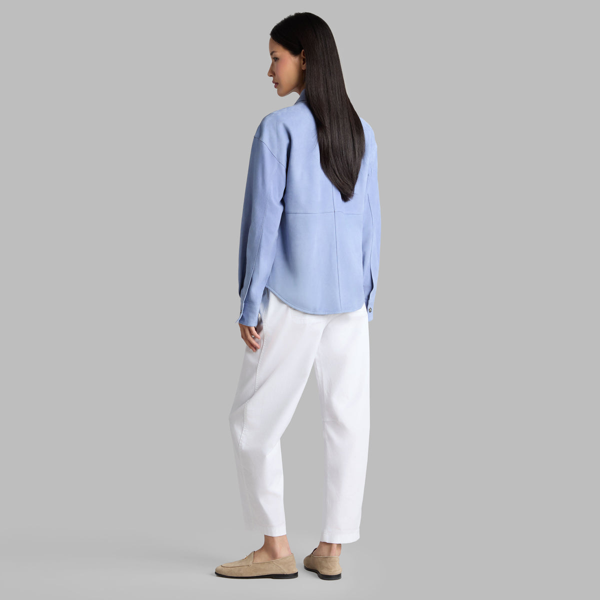 RELAXED FIT SUEDE SHIRT JACKET | G/FORE Quality
