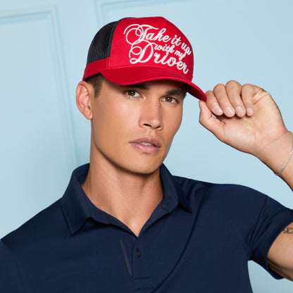 TAKE IT UP WITH MY DRIVER TRUCKER HAT |HATS | G/FORE Trending