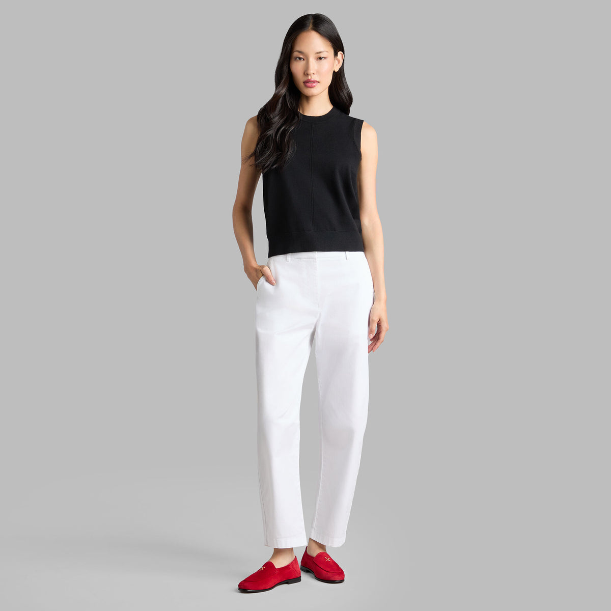 LTD RELEASE STRETCH COTTON GABARDINE BARREL LEG TROUSER | G/FORE Premium