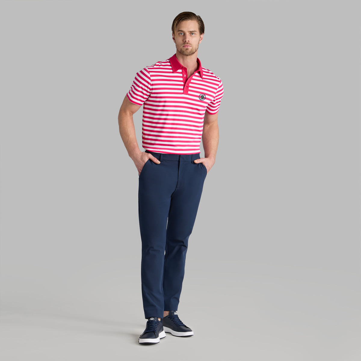 LTD RELEASE 2026 U.S. OPEN BRETON STRIPE COTTON POLO | G/FORE Latest