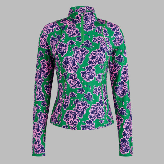 STAMPED FLORAL TECH JERSEY PULLOVER | G/FORE Premium