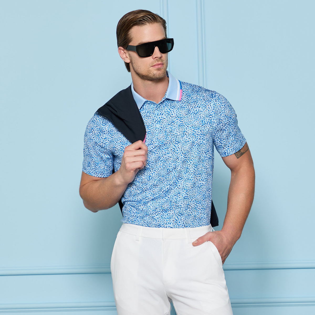 FIREWORKS TECH JERSEY POLO | G/FORE Signature