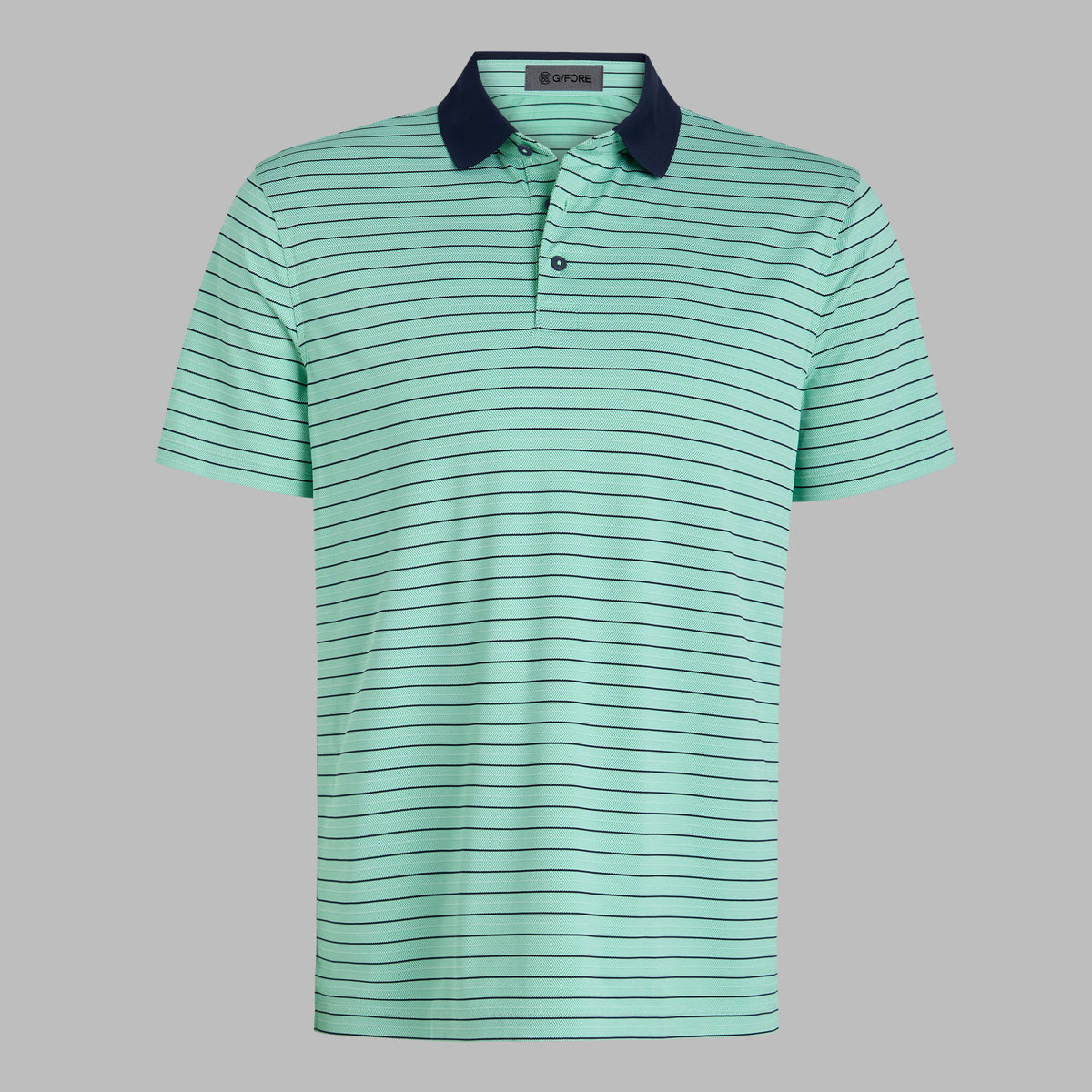 HERRINGBONE STRIPE TECH JERSEY POLO | G/FORE Essential