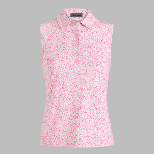 FIREWORKS SILKY TECH NYLON SLEEVELESS POLO | G/FORE Signature