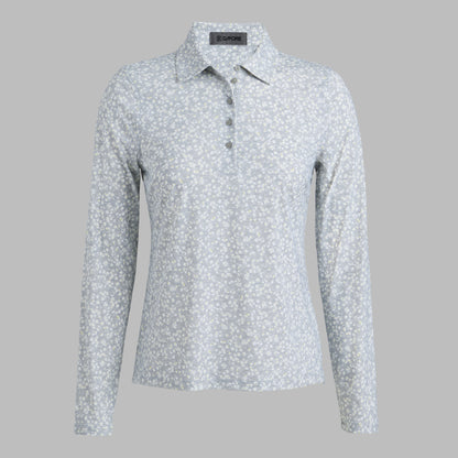 DITSY FLORAL TECH JERSEY LONG SLEEVE POLO | G/FORE Quality