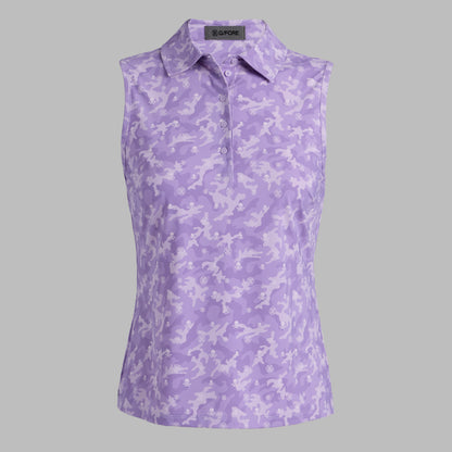 ICON CAMO SOFT TECH JERSEY SLEEVELESS POLO | G/FORE Essential