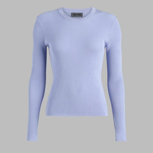 COTTON BLEND RIB KNIT FITTED TOP | G/FORE Featured