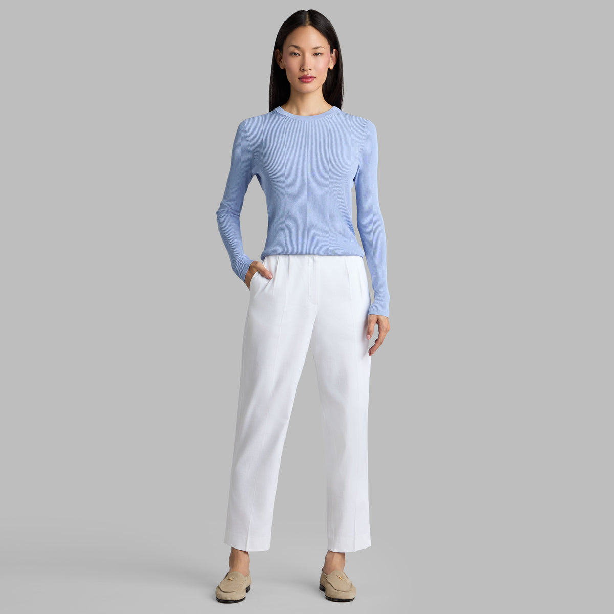 LTD RELEASE LINEN CROPPED PLEATED TROUSER | G/FORE Smart Buy