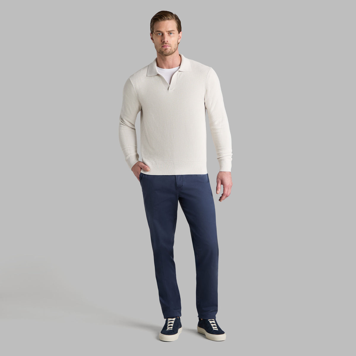 JOHNNY COLLAR COOLING COTTON SWEATER POLO | G/FORE Great Value