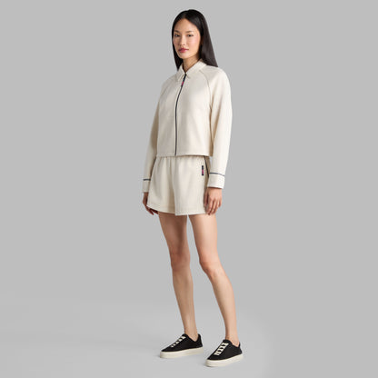 COZY DOUBLE KNIT CROPPED COLLARED JACKET | G/FORE Trending