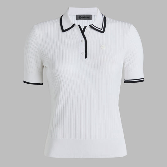 RIBBED KNIT SWEATER POLO | G/FORE Latest