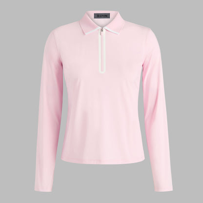 SILKY TECH NYLON LONG SLEEVE 1/4 ZIP POLO | G/FORE Latest