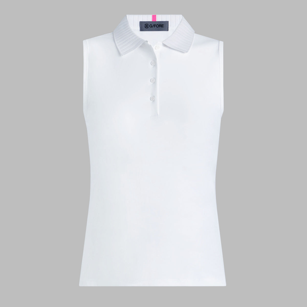 PLEATED COLLAR SILKY TECH NYLON SLEEVELESS POLO | G/FORE Sale