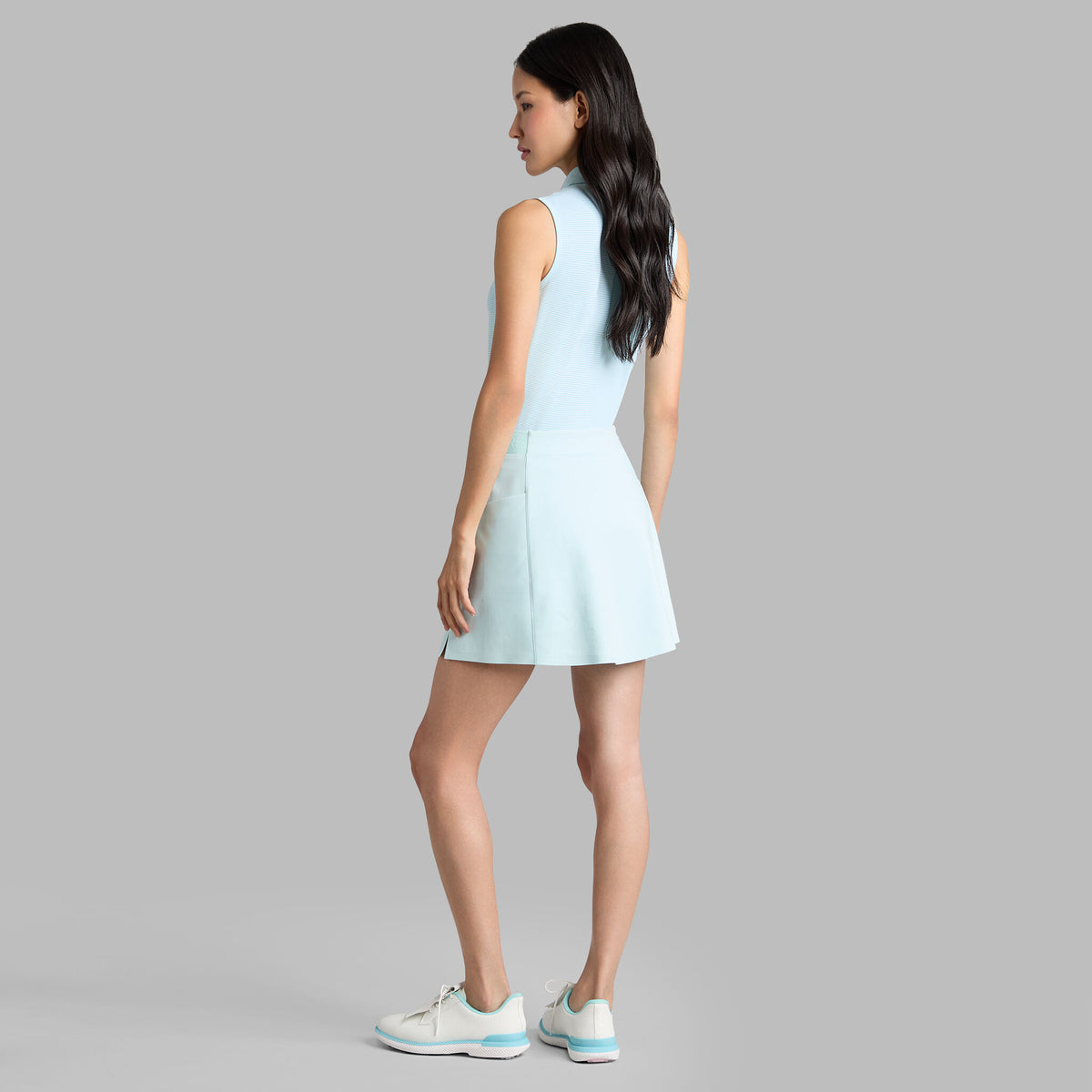 FEEDER STRIPE TECH PIQUÉ SLEEVELESS POLO | G/FORE Essential