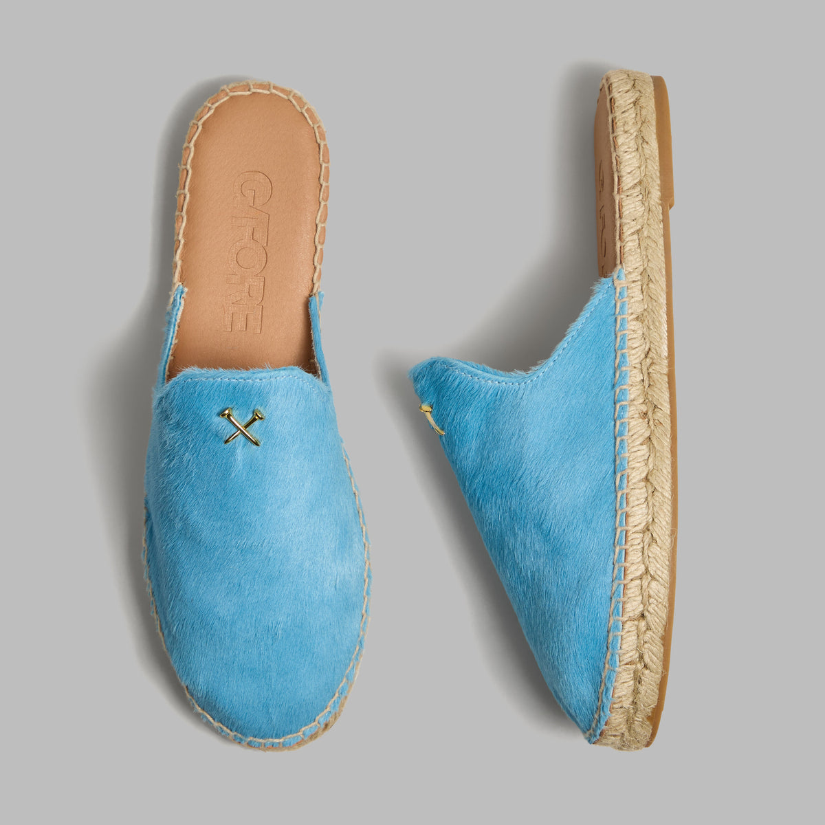 METAL TEES PONY HAIR ESPADRILLE | G/FORE Signature