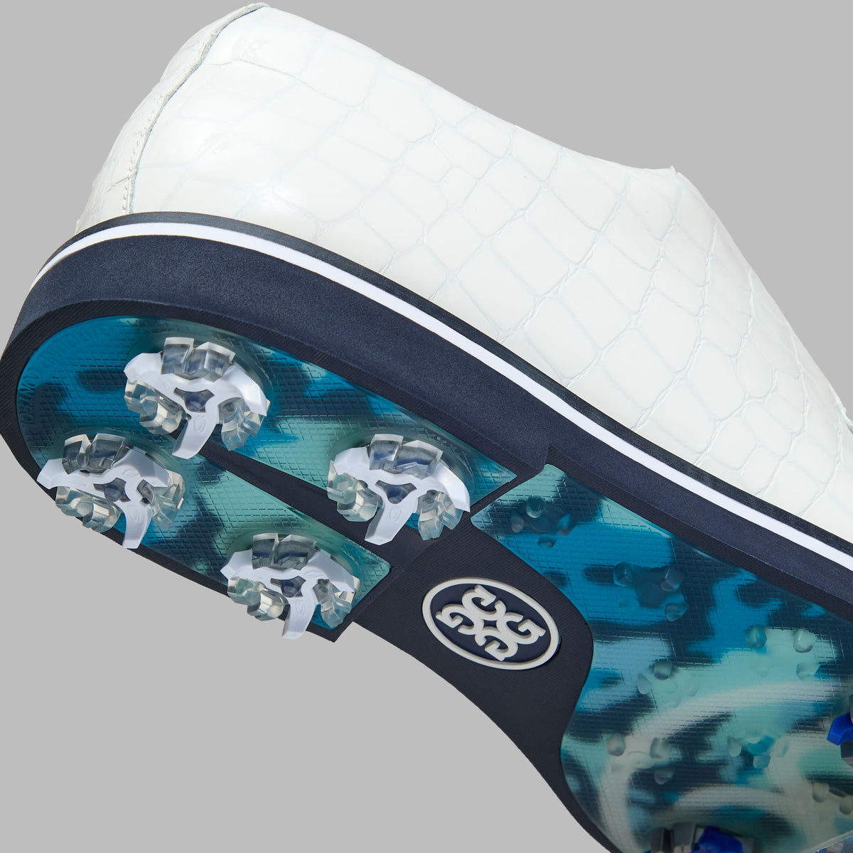 LTD RELEASE GALLIVANTER G/LOCK CROC-EMBOSSED LEATHER DERBY GOLF SHOE | G/FORE Deals