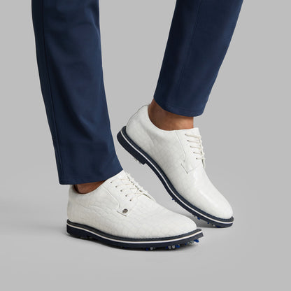 LTD RELEASE GALLIVANTER G/LOCK CROC-EMBOSSED LEATHER DERBY GOLF SHOE | G/FORE Deals