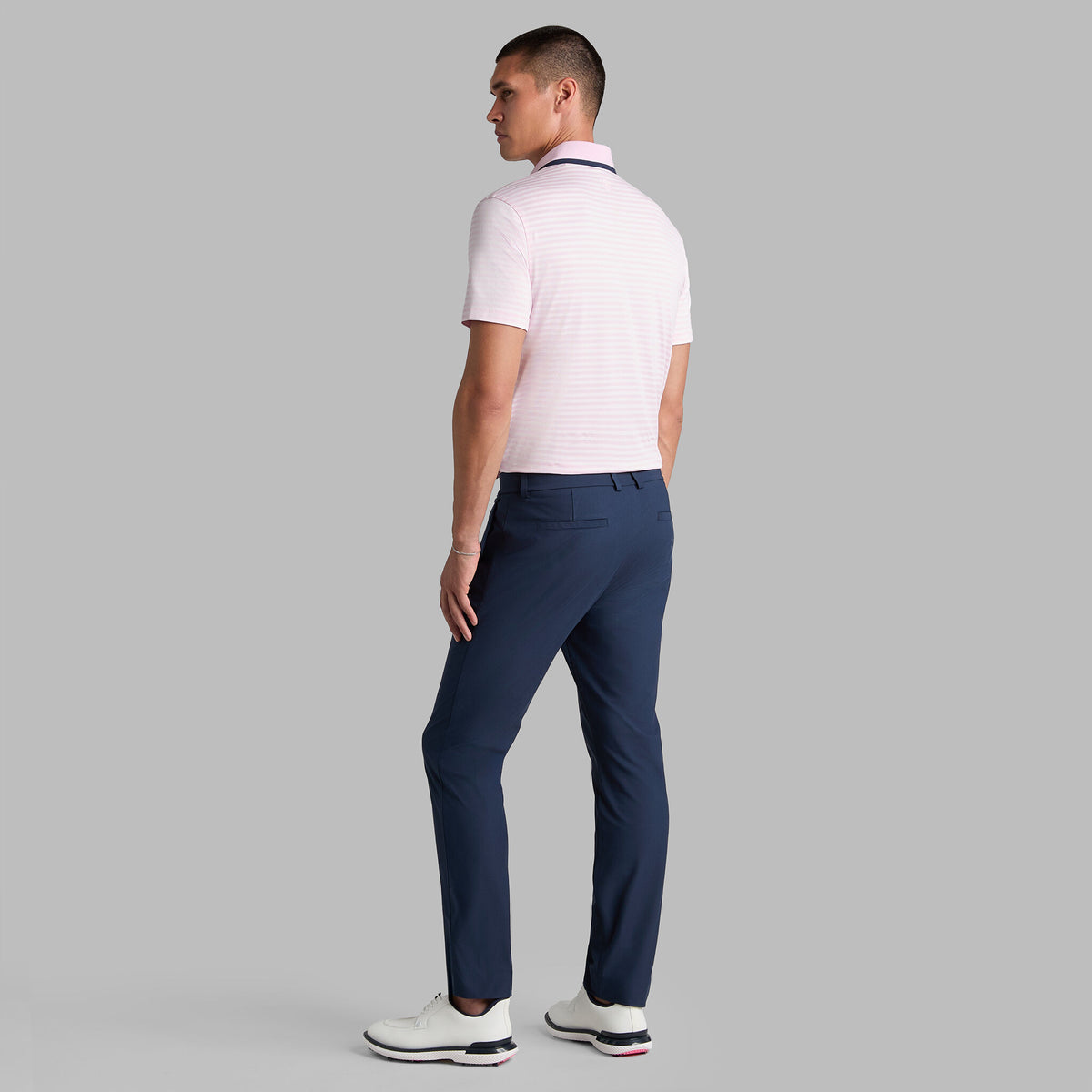 PERFORATED STRIPE JERSEY POLO | G/FORE Deals