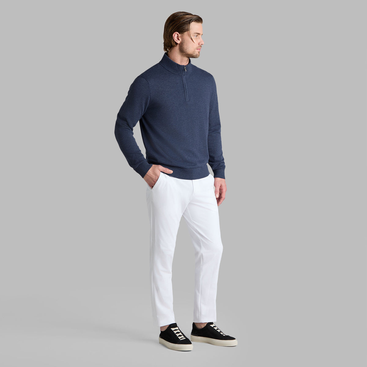 COOLING COTTON 1/4 ZIP SWEATER | G/FORE Everyday