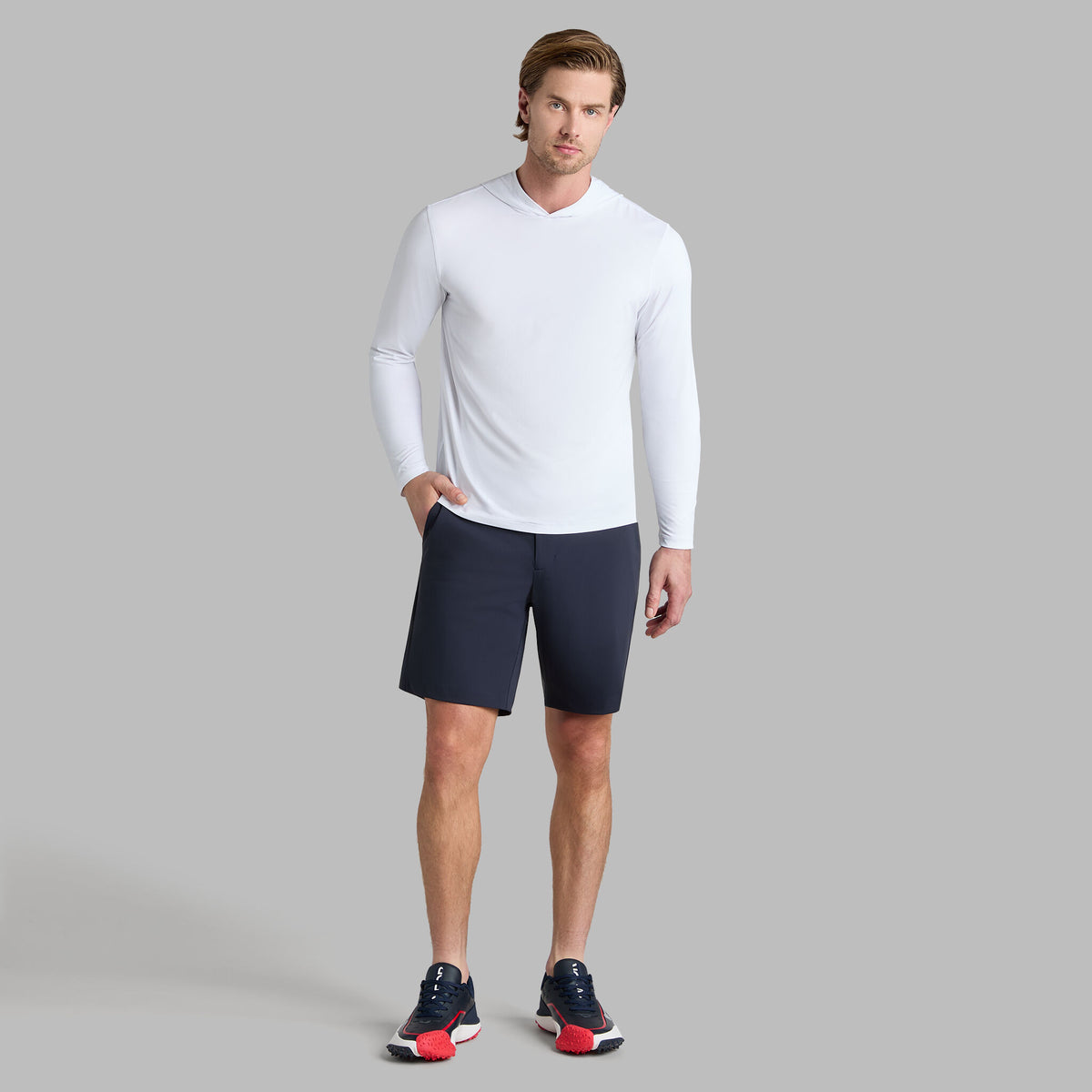 MÉLANGE ICE NYLON HOODIE |PULLOVERS & QUARTER-ZIPS |G/FORE | G/FORE Trending