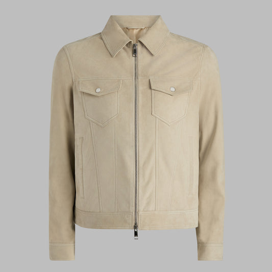 SUEDE TRUCKER JACKET | G/FORE Essential