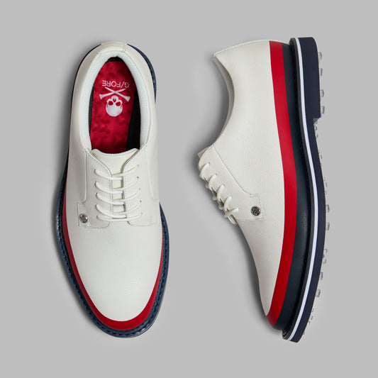 GALLIVANTER TUXEDO STRIPE LEATHER GOLF SHOE | G/FORE Classic