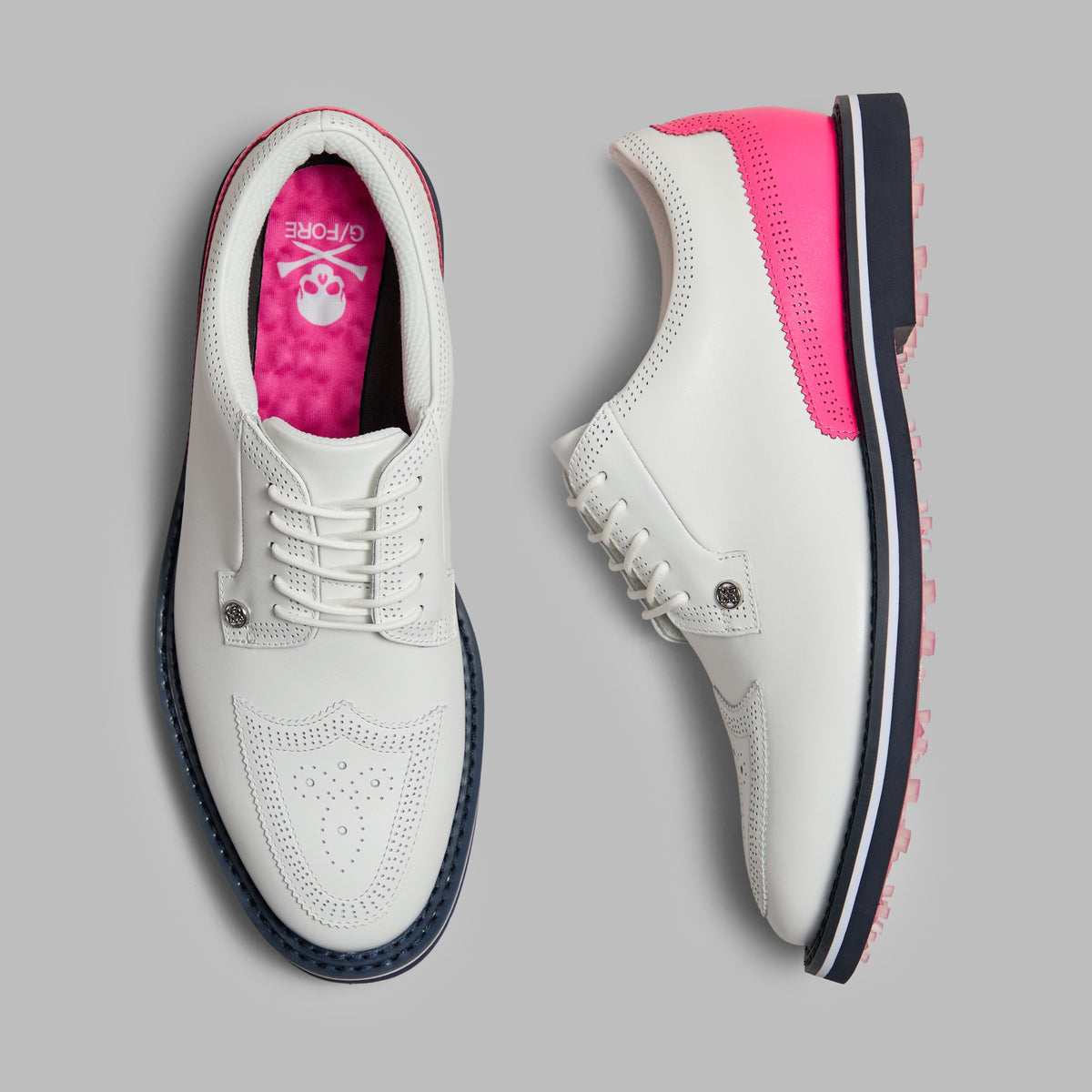 GALLIVANTER LEATHER BROGUE GOLF SHOE | G/FORE Customer Favorite