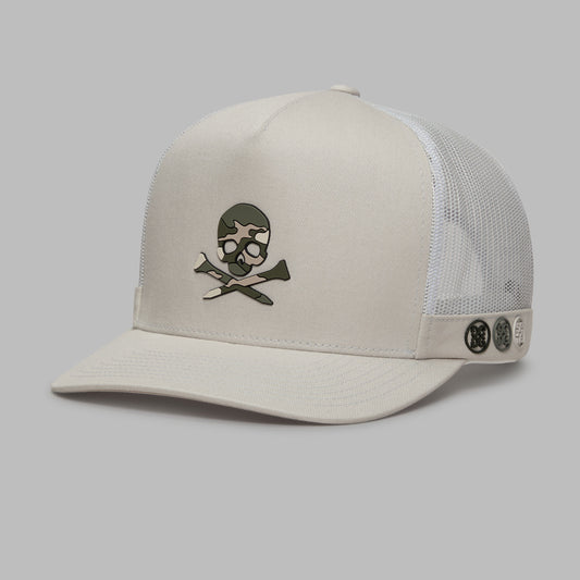 CAMO SKULL & TEES TALL TRUCKER HAT |HATS | G/FORE Featured