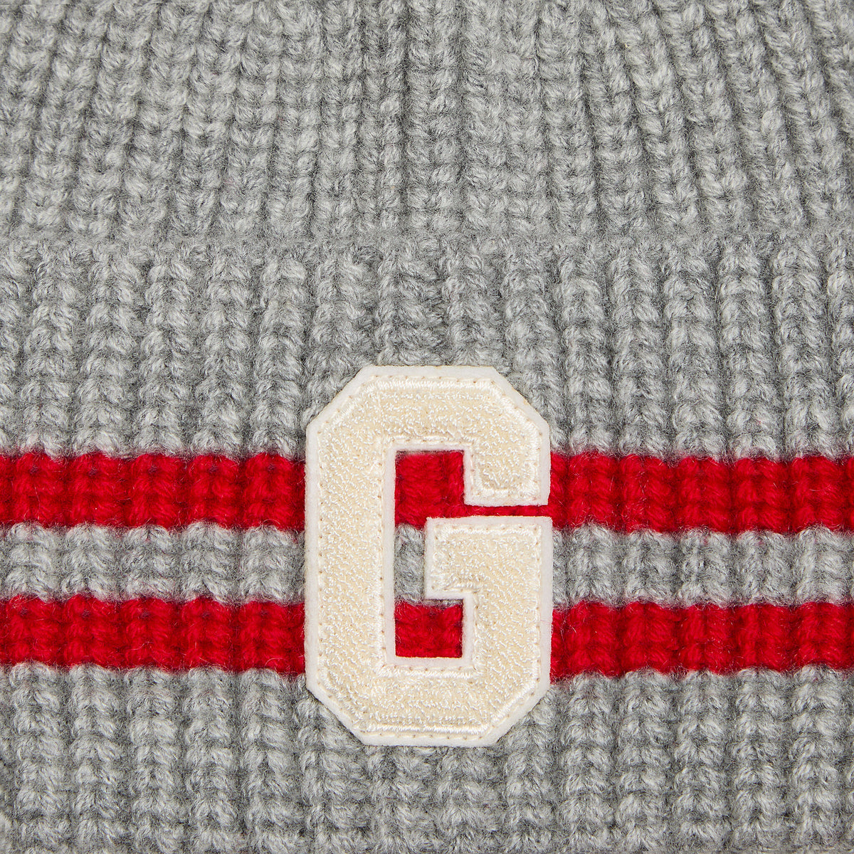 STRIPED IT LETTER G WOOL CASHMERE BEANIE | G/FORE Essential