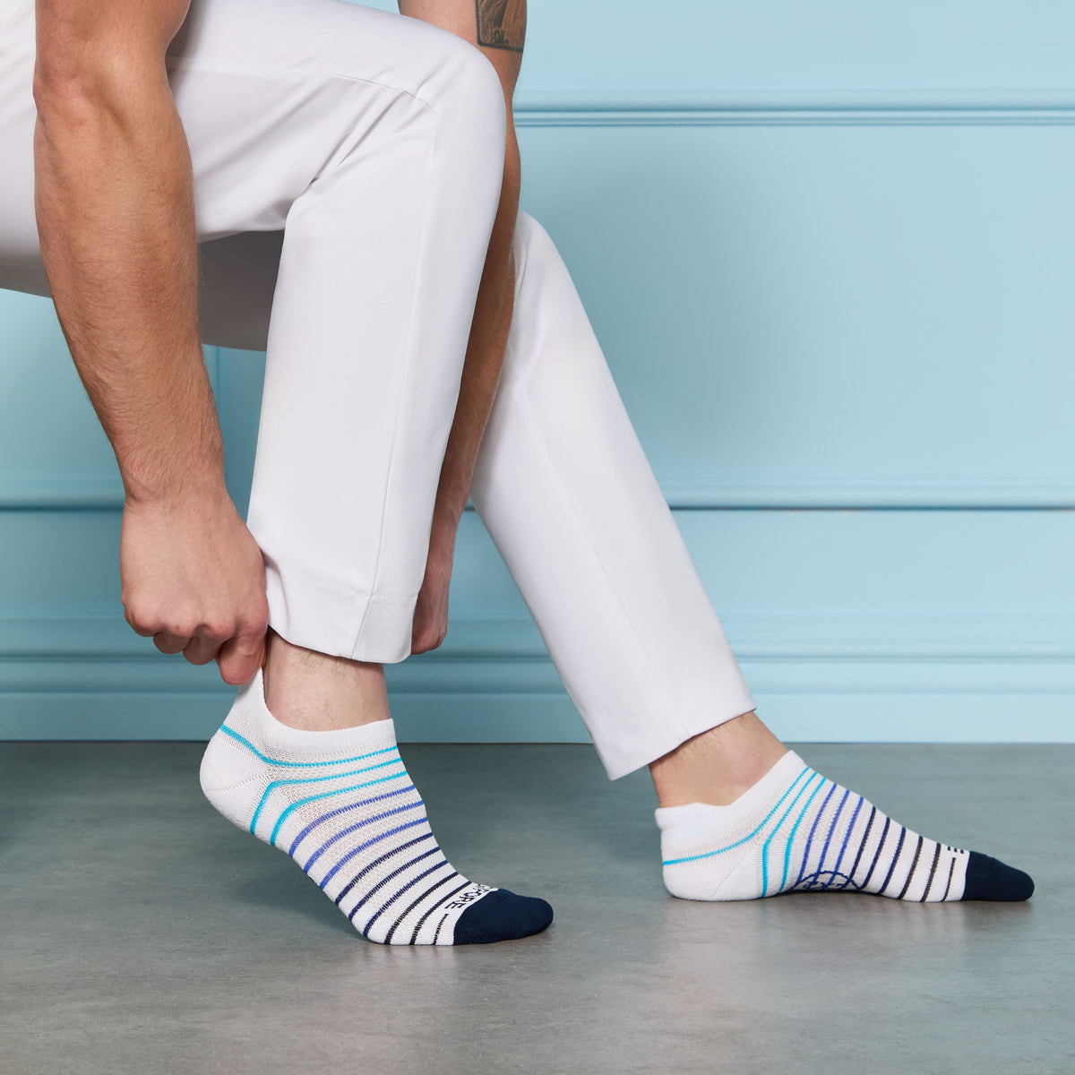 MULTI STRIPE ANKLE SOCK |ACCESSORIES | G/FORE Smart Buy