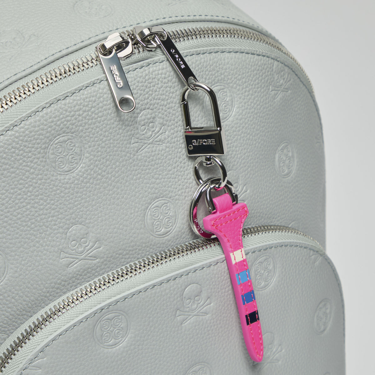 EMBOSSED SKULL & TEES LEATHER BACKPACK | G/FORE Everyday