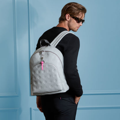 EMBOSSED SKULL & TEES LEATHER BACKPACK | G/FORE Everyday