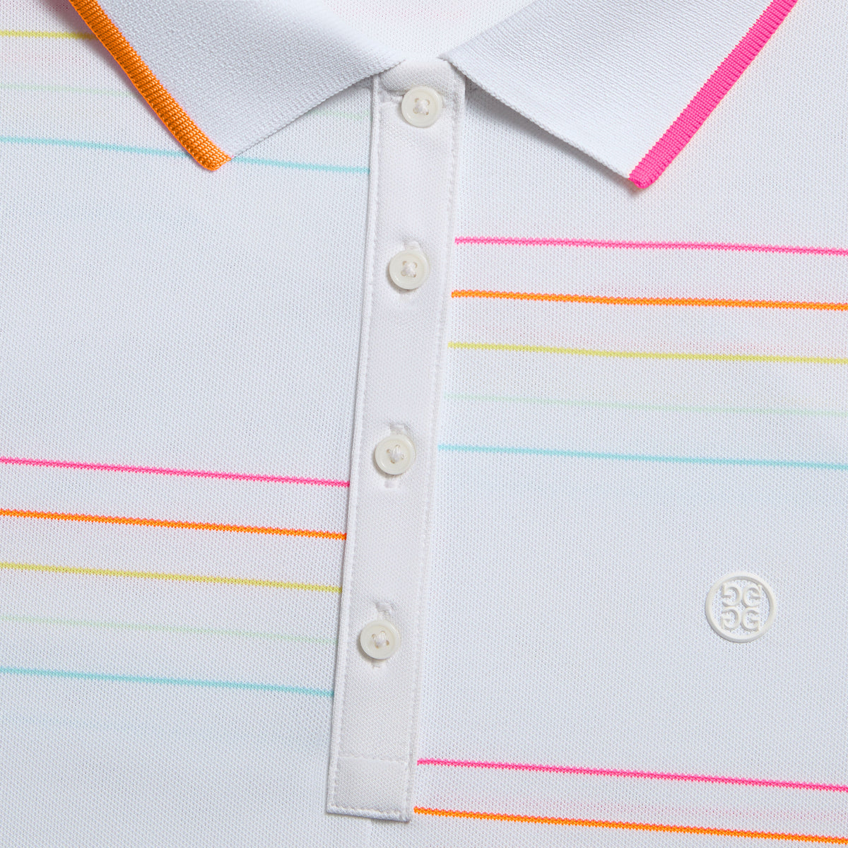 OFFSET STRIPE TECH PIQUÉ SLEEVELESS POLO | G/FORE Quality
