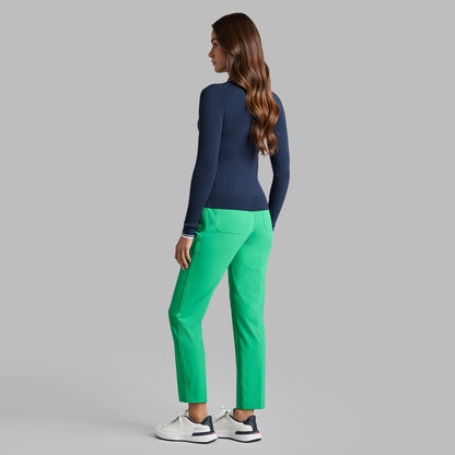 VISCOSE BLEND LONG SLEEVE KNIT POLO | G/FORE Featured