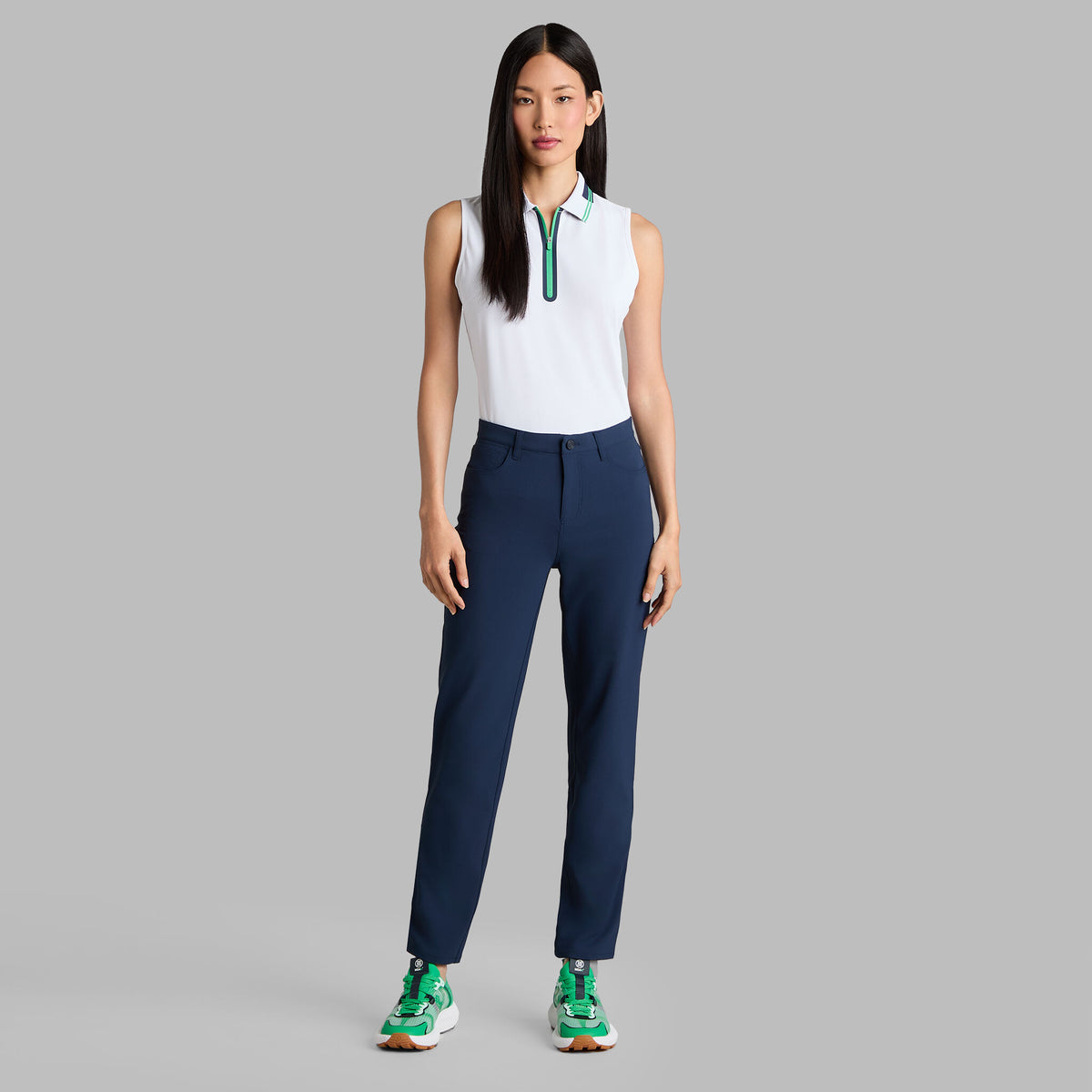 CONTRAST TECH PIQUÉ SLEEVELESS POLO | G/FORE Smart Buy
