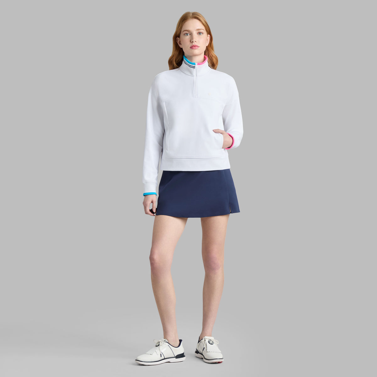 BRUSHED BACK STRETCH PULLOVER | G/FORE Essential