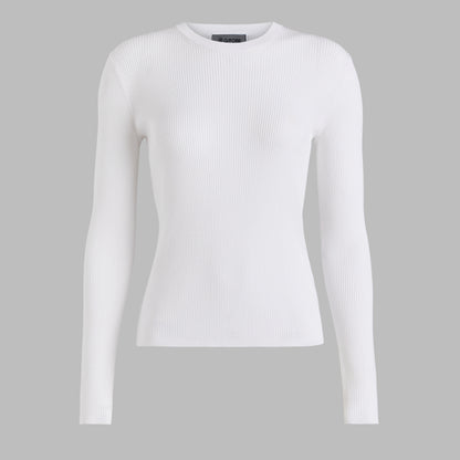 COTTON BLEND RIB KNIT FITTED TOP | G/FORE Special Offer