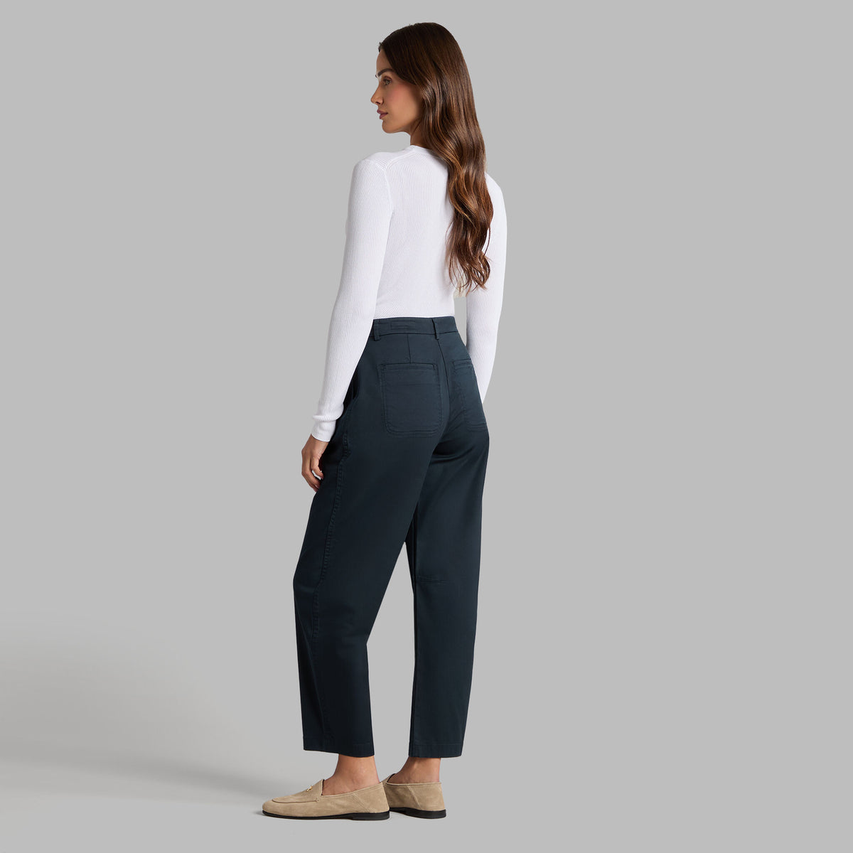 COTTON BLEND RIB KNIT FITTED TOP | G/FORE Special Offer