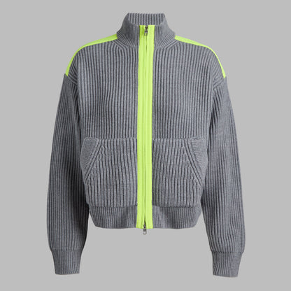 FUNNEL NECK MERINO WOOL SWEATER JACKET | G/FORE Value