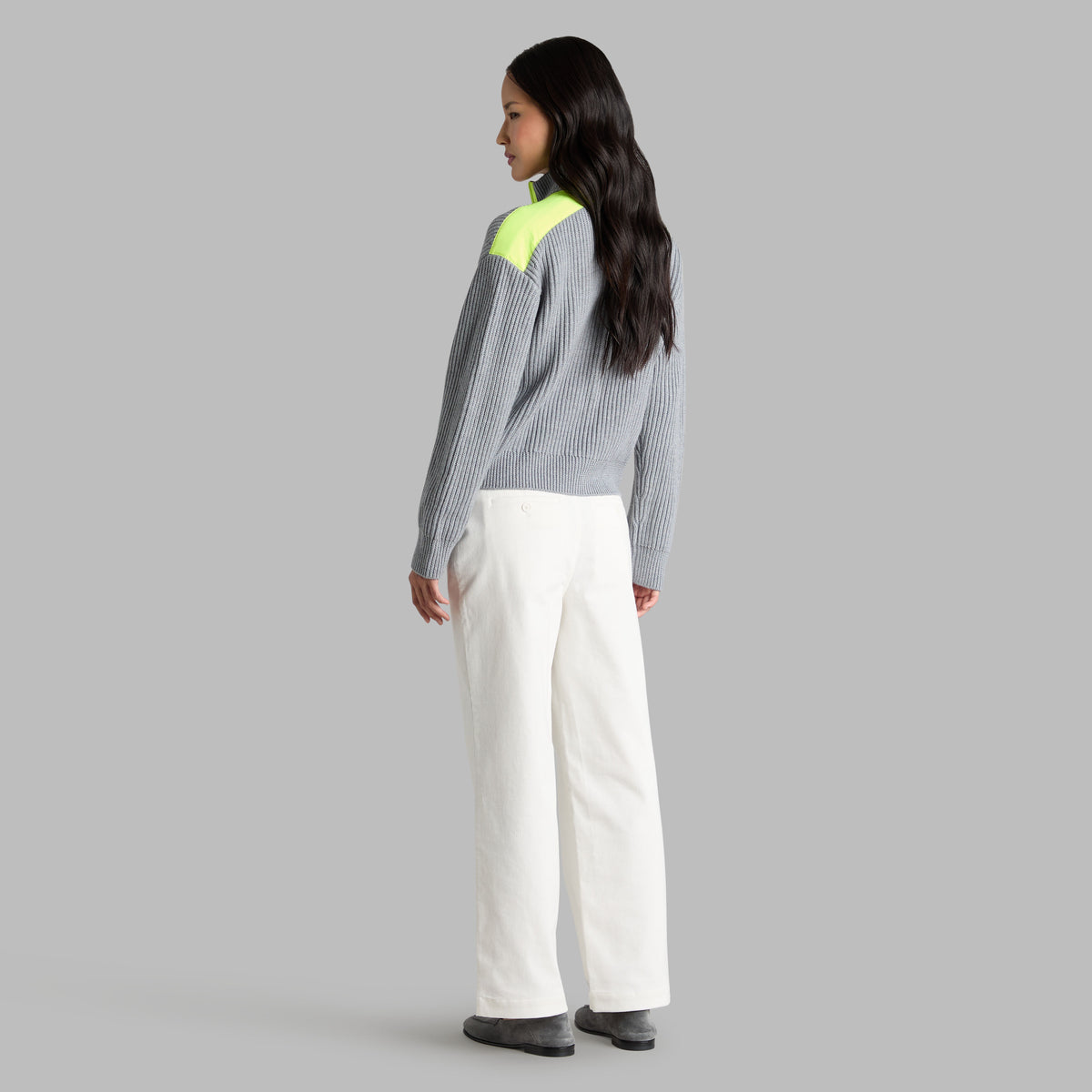 FUNNEL NECK MERINO WOOL SWEATER JACKET | G/FORE Value