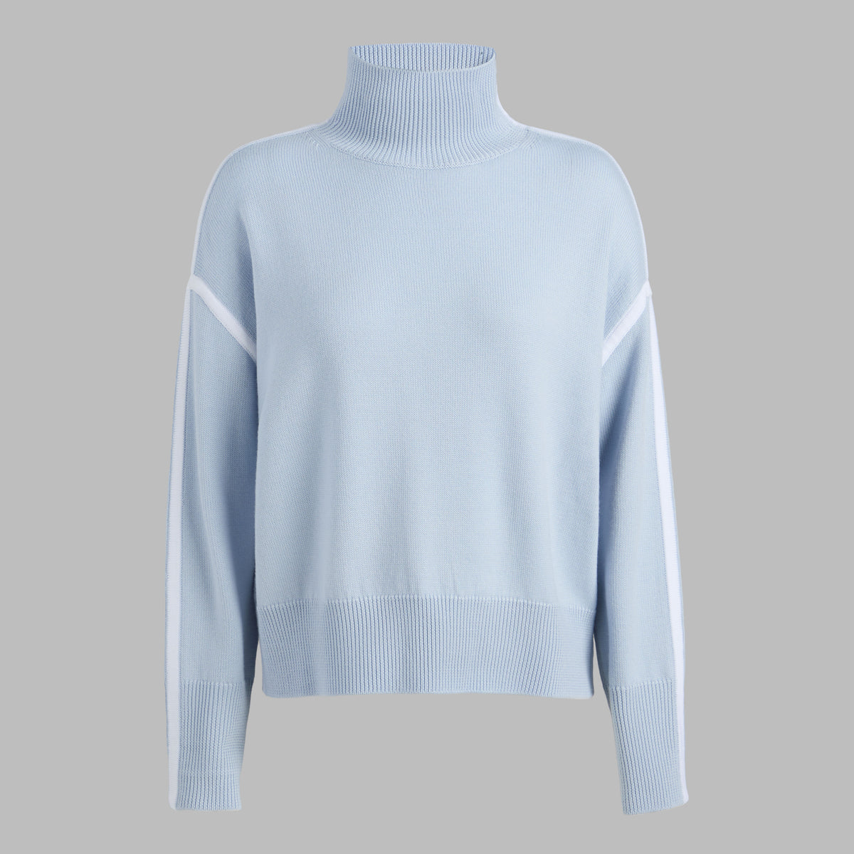MERINO WOOL CONTRAST STRIPE TURTLENECK SWEATER | G/FORE Customer Favorite
