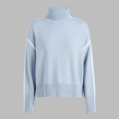 MERINO WOOL CONTRAST STRIPE TURTLENECK SWEATER | G/FORE Customer Favorite