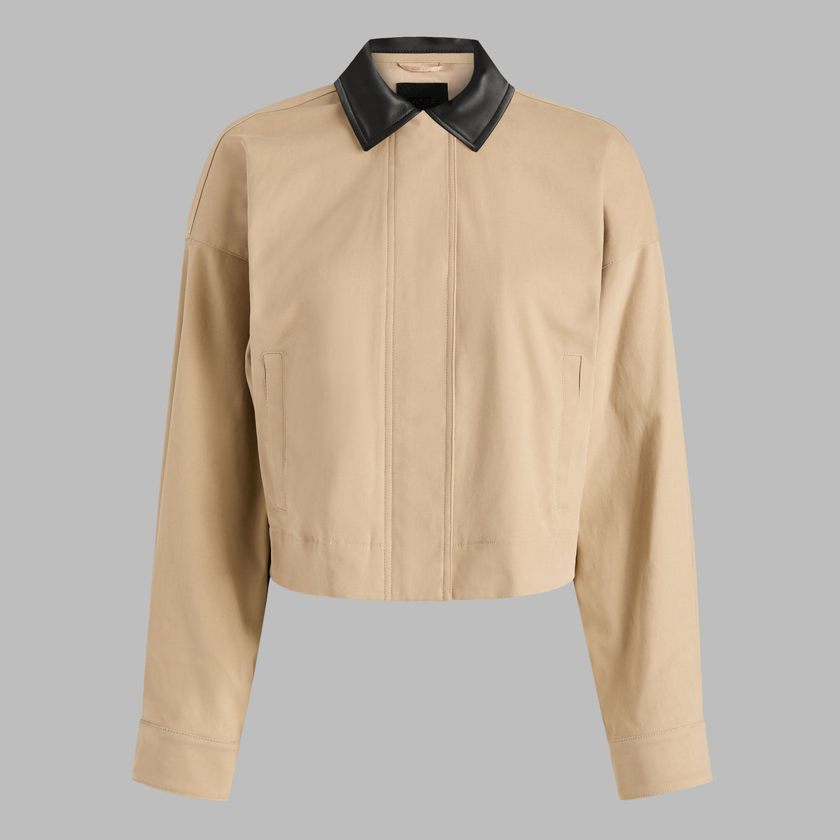 LTD RELEASE LEATHER COLLAR TRI-COTTON CROPPED JACKET | G/FORE Special Offer