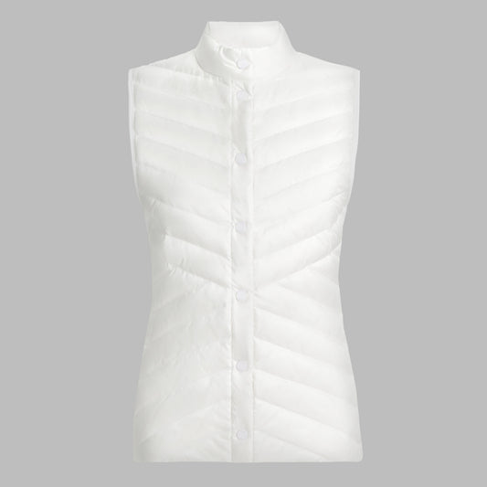 V-DOWN QUILTED STRETCH TECH INTERLOCK VEST | G/FORE Customer Favorite