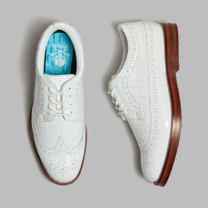 LTD RELEASE GALLIVANTER CROC-EMBOSSED LEATHER LUXE SOLE GOLF SHOE | G/FORE Great Value