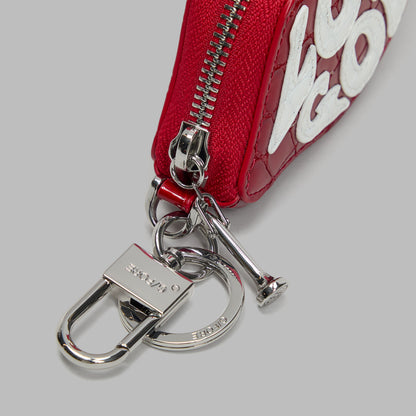 LOVE G CROC-EMBOSSED LEATHER COIN PURSE KEYCHAIN | G/FORE Signature