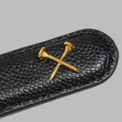 METAL TEES PEBBLE LEATHER BELT | G/FORE Popular